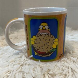 The Simpsons Homer BBQ Burger mug. 2006 Fox vintage